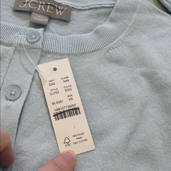 J. Crew New Jackie cardigan in premium ultra-fine cotton Size XS - Picture 8 of 12